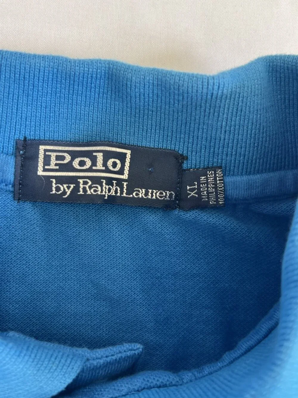 Polo Ralph Lauren Men's Big Pony Polo Sz XL Blue Yellow EUC